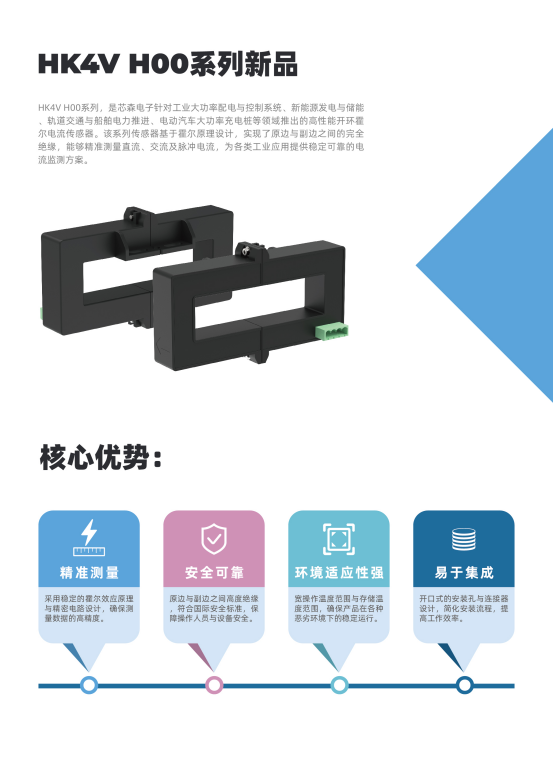 5000A强电流极速采样,开口式霍尔传感器HK4V H00系列正式发布